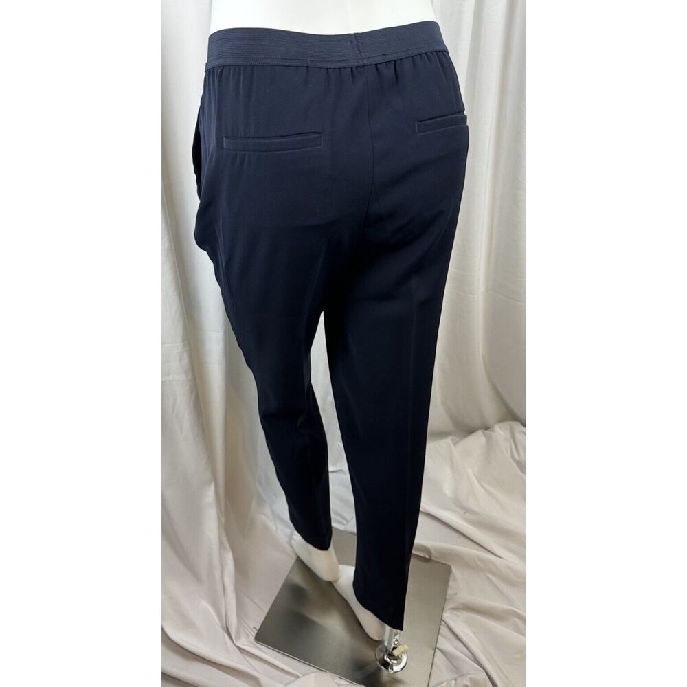 Ann Taylor Elastic Waist Dress Trousers Navy Blue 8 Professional 55-05 - Picture 15 of 16